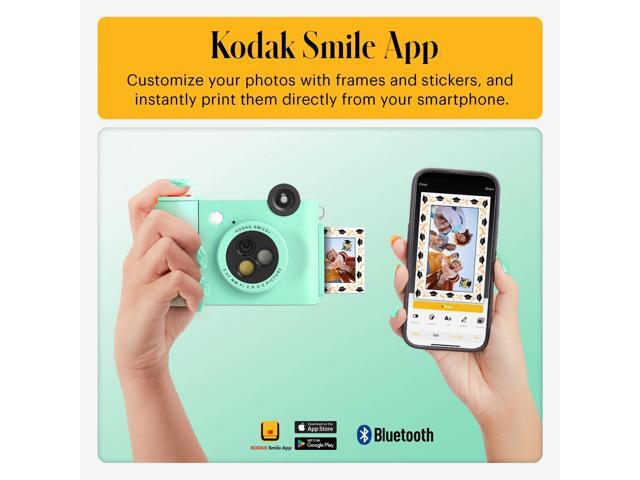 Kodak Smile+ Wireless 2x3 Digital Instant Print Camera with Effect Lenses & Zink Technology - Green