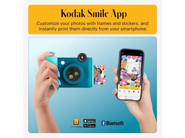 Kodak Smile+ Wireless 2x3 Digital Instant Print Camera with Effect Lenses & Zink Technology - Blue