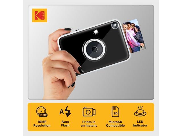 KODAK Printomatic+ Instant Print Digital Camera (Black)10MP Portable Camera with Interactive RGB LED Status Indicator, Prints Full-Color Photos on...