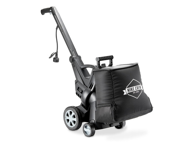 Hike Crew Leaf Vacuum Mulcher for 1500 Sq Ft Driveways, Outdoor Shredder w/10-Gallon Bag & 15:1 Ratio