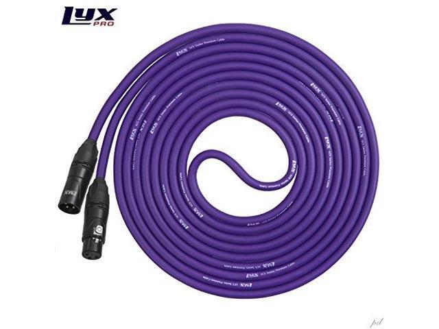 LyxPro Balanced XLR Cable 6 ft Microphone Cable, Powered Speakers, Purple