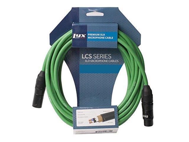 LyxPro Balanced XLR Cable 25 ft Microphone Cable, Powered Speakers, Green