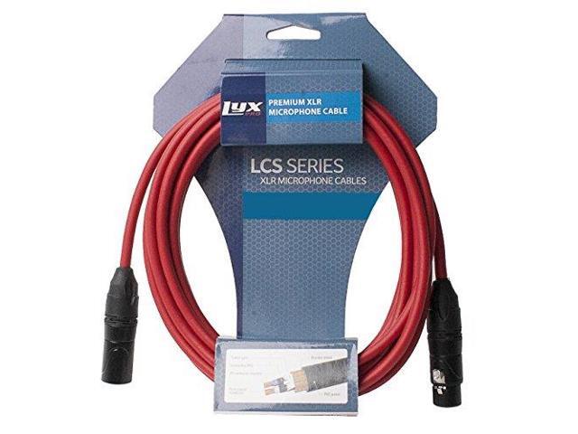 LyxPro Balanced XLR Cable 25 ft Microphone Cable, Powered Speakers, Red