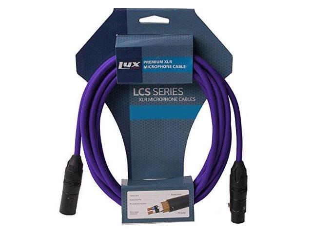 LyxPro Balanced XLR Cable 50 ft Microphone Cable, Powered Speakers, Purple