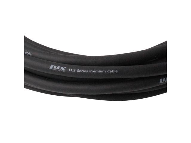 LyxPro 50 ft High End XLR cable 4-Conductor Star Quad Microphone Cable - Black