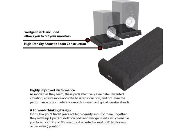 LyxPro MNS-4 Studio Monitor Acoustic Isolation Pads - Pair
