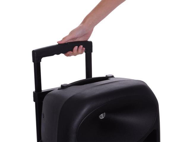 LyxPro 12" Battery PA Speaker w/ 2 Wireless Microphones, Blootuth MP3 USB SD