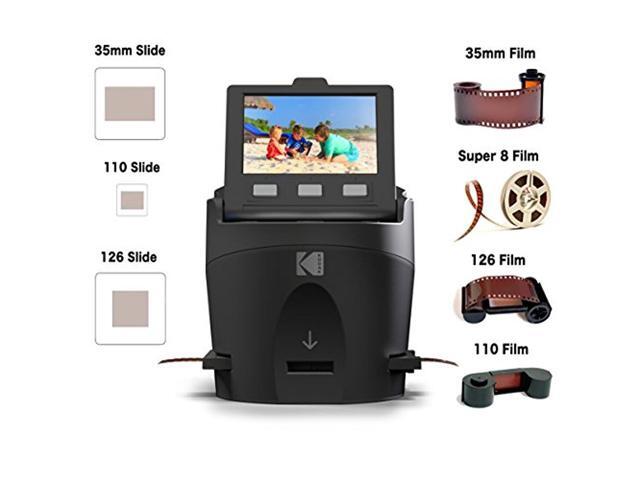 KODAK SCANZA Digital Film & Slide Scanner ? Converts 35mm, 126, 110, Super 8 & 8mm Film Negatives & Slides to JPEG ? Includes Large Tilt-Up 3.5?...