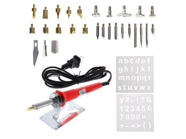 Photos - Soldering Tool 37pc Wood Burning Pen and Assorted Soldering Tips Stencil Set Craft Hobby
