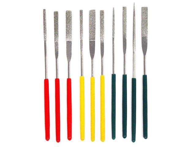 Photos - Other Power Tools Professional Quality Tapered Diamond File Assorted Grits 10 Piece Set 10TD