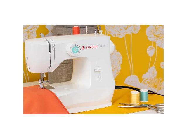 SINGER M1500 Lightweight & Portable Sewing Machine with Accessory Kit, 57 Stitch Applications, LED Light & 4-step Buttonhole, Great for Quilting,...