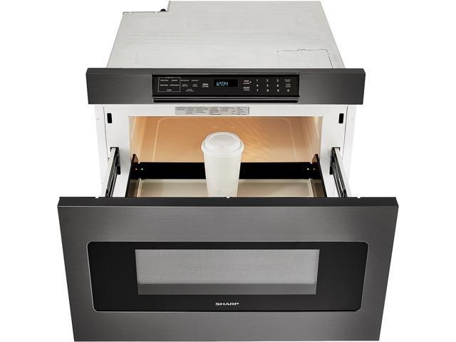 Sharp - 1.2 Cu. Ft. Built-in Microwave Drawer with Sensor Cooking - Black Stainless Steel - image 4