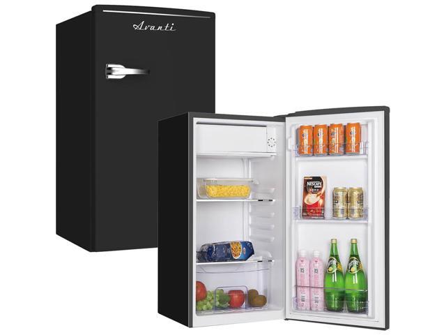 Avanti RMRS31X1B 3.1 Cu. Ft. Black Compact Retro Style Refrigerator