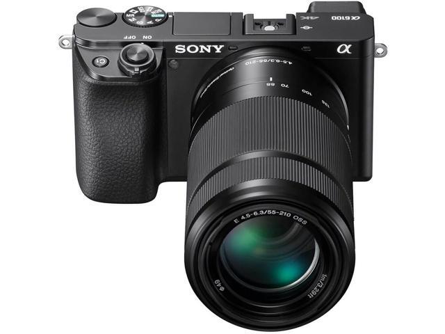 Sony - Alpha 6100 Mirrorless Camera 2-Lens Kit with E PZ 16-50mm and E 55-210mm Lenses - Black - image 11