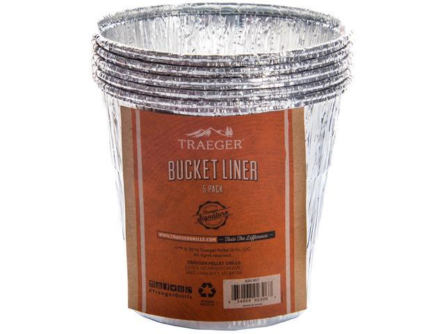 Traeger BAC407 5 Pack Grease Bucket Liner for All Grills