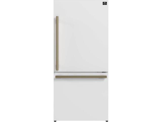 Forno FFFFD178531W 17.2 Cu. Ft. White Counter-Depth Bottom-Freezer Refrigerator