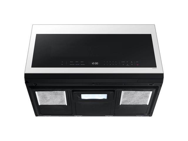 Samsung - Bespoke 2.1 Cu. Ft. Over-the-Range Microwave with Sensor Cooking and Wi-Fi Connectivity - White Glass - image 5