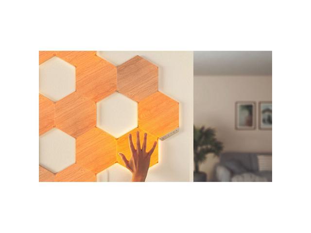 nanoleaf NL527005HB7P Elements Wood Look Smarter Kit (7 panels)