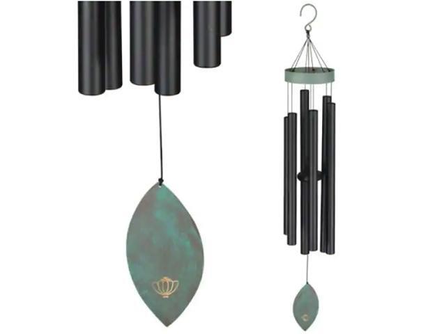 Regal REGL11164 32 inch Patina Breeze Wind Chime - Black