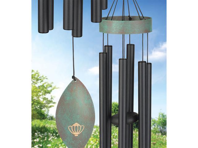Regal REGL11164 32 inch Patina Breeze Wind Chime - Black
