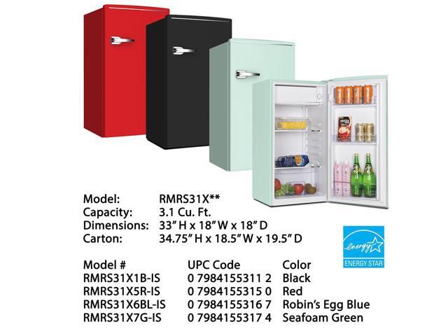 Avanti RMRS31X5R 3.1 Cu. Ft. Red Compact Retro Style Refrigerator