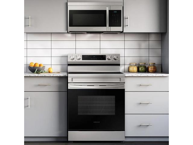 Samsung - 1.6 cu. ft. Over-the-Range Microwave with Auto Cook - Stainless Steel - image 8