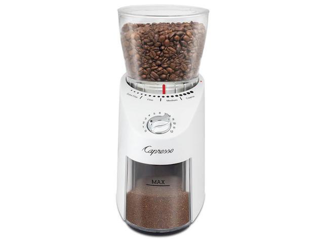 Capresso 57002 Infinity Plus White Conical Coffee Grinder