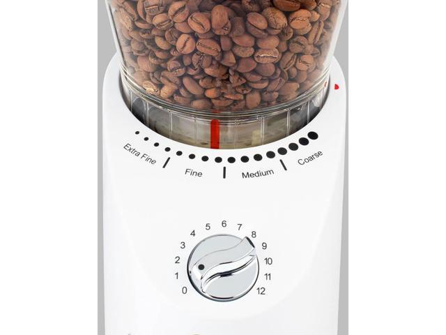 Capresso 57002 Infinity Plus White Conical Coffee Grinder