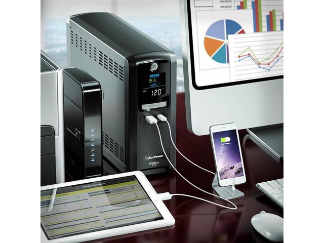 CyberPower - 1500VA Sine Wave Battery Back-Up System - Black - image 8