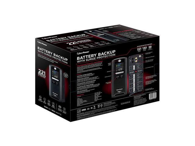 CyberPower - 1500VA Sine Wave Battery Back-Up System - Black - image 7