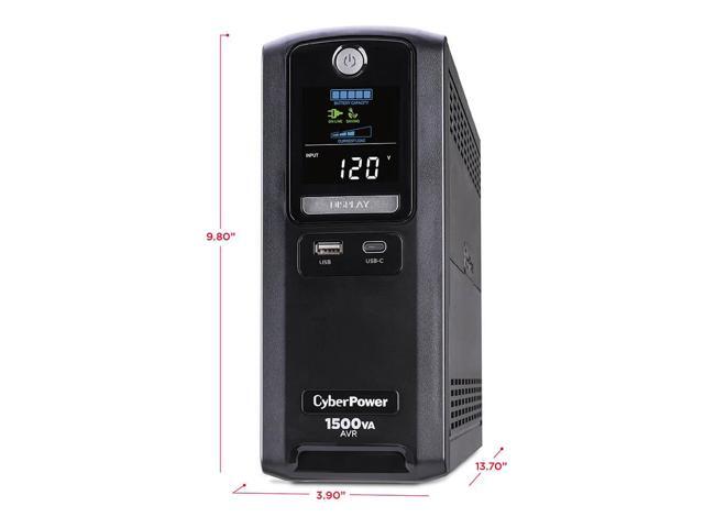 CyberPower - 1500VA Sine Wave Battery Back-Up System - Black - image 4