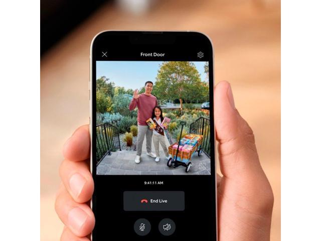 Ring - Battery Doorbell Plus Smart Wifi Video Doorbell – Battery Operated with Head-to-Toe View - Satin Nickel - image 6