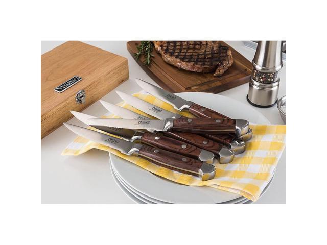 Viking 6-Piece Pakkawood Steak Knife Set