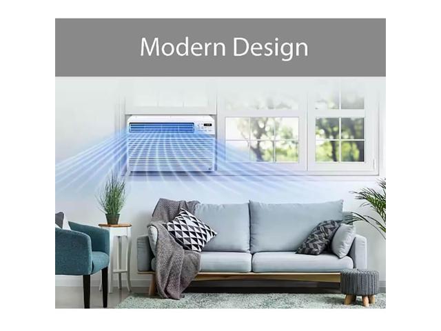 LG - 570 Sq. Ft. 12,200 BTU 230V Window Air Conditioner with Cool, Heat and Wi-Fi Control - White - image 4