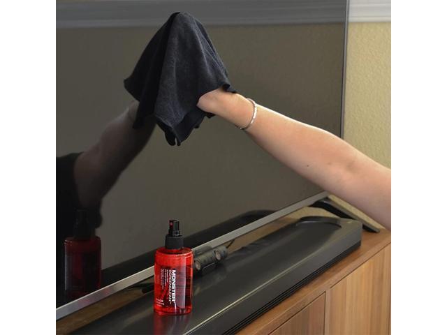 Monster Cleaning Kit 6.7 oz. Spray Screen Cleaner with Microfiber Cloth. Cleaning Spray for LED LCD OLED Smart TV Monitors Laptops iPad iPhone and more - image 3