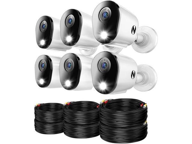 Night Owl - 12 Channel 6 Camera Wired 4K 2TB DVR Security System - White - image 5