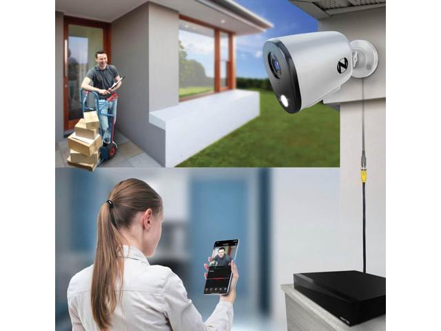 Night Owl - 12 Channel 6 Camera Wired 4K 2TB DVR Security System - White - image 6