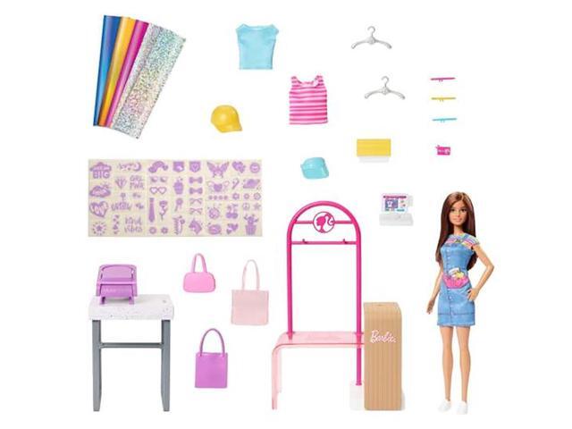 Mattel Barbie Make & Sell Boutique Playset With Brunette Doll
