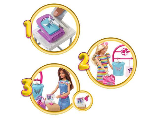 Mattel Barbie Make & Sell Boutique Playset With Brunette Doll