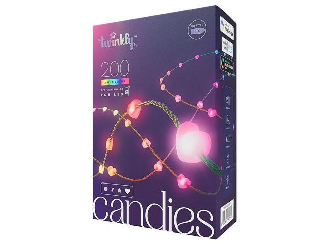 Photos - LED Strip Twinkly Candies Heart Shaped 200 RGB LED Smart Light String - Multicolor T 