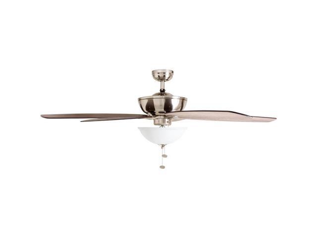Prominence Home 60 inch Denon Ceiling Fan with Pull Chain - Brushed Nickel