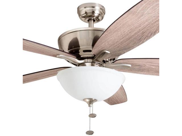 Prominence Home 60 inch Denon Ceiling Fan with Pull Chain - Brushed Nickel