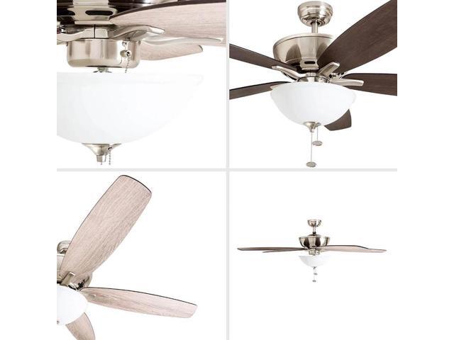 Prominence Home 60 inch Denon Ceiling Fan with Pull Chain - Brushed Nickel