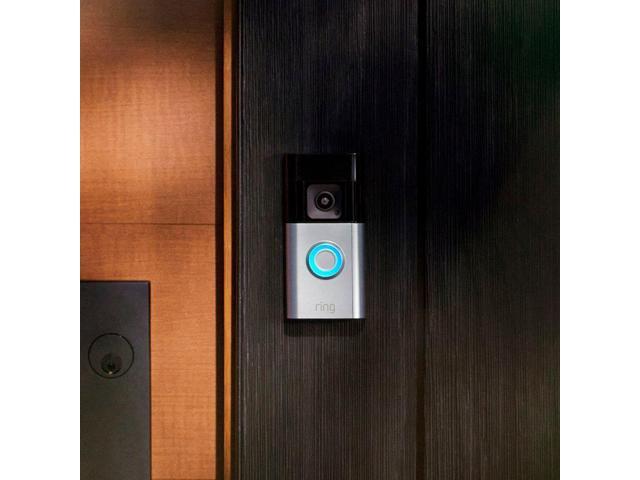 Ring - Battery Doorbell Pro Smart Wi-Fi Video Doorbell - Battery-powered with Head-to-Toe HD+ Video - Satin Nickel - image 5