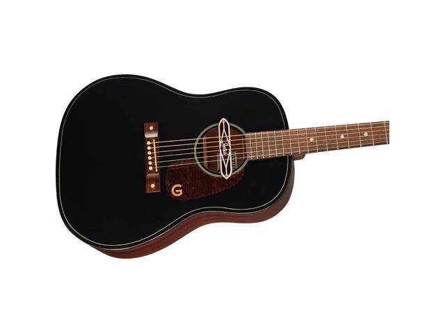 Gretsch JDDRDBLCKTOP Deltoluxe Dreadnought Guitar - Black Top