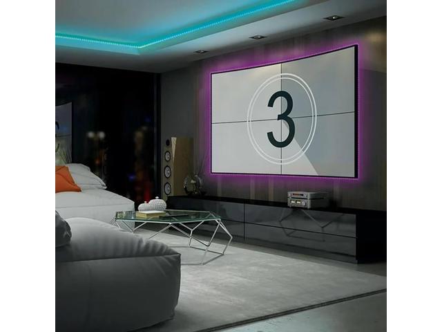 Monster MLB72048RGB 16.4ft Sound Reactive Smart Multi-Color Multi-White LED Light Strip