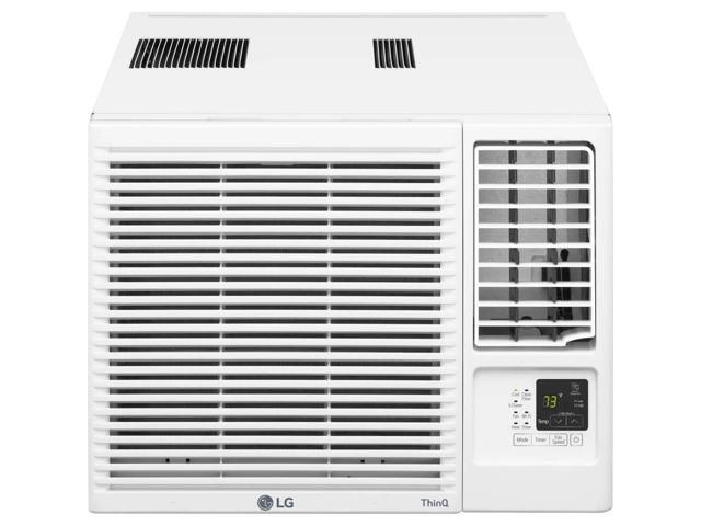 LG - 330 Sq. Ft 7,600 BTU Window Mounted Air Conditioner with 3,850 BTU Heater - White - image 4