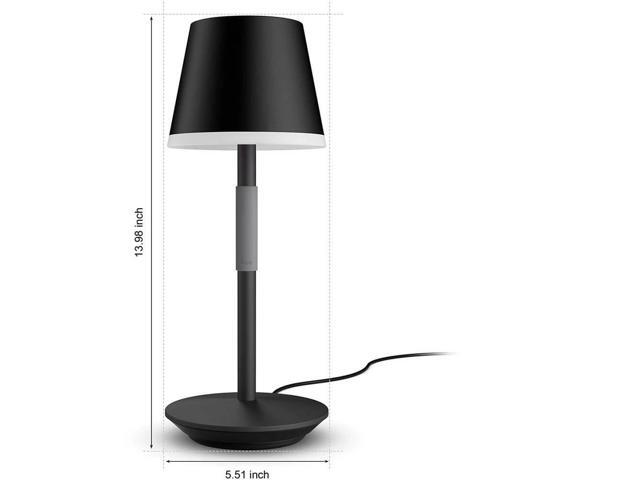 Hue 576454 Philips Go Black Portable Table Lamp