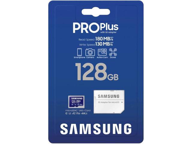 Samsung - Pro Plus + Adapter 128GB microSDXC Memory Card, Up-to 180MB/s, UHS-l, C10,U3,V30,A2. - image 4