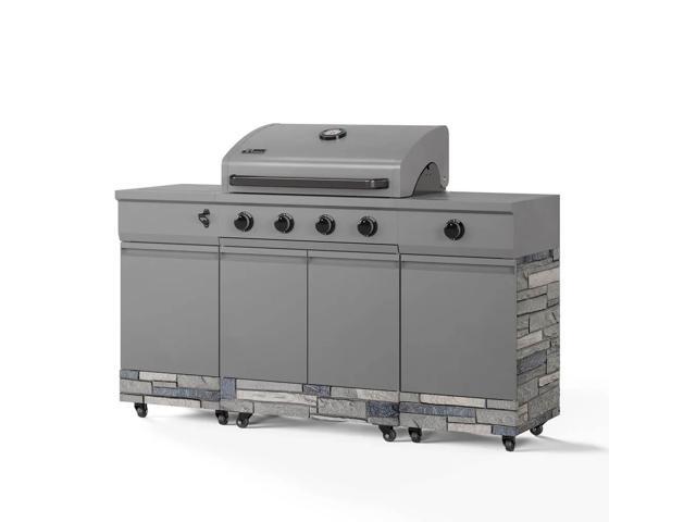 Tytus TDT0210102 Fresno Series 5 Burner Grill - Gunmetal Gray / Shadow Stone